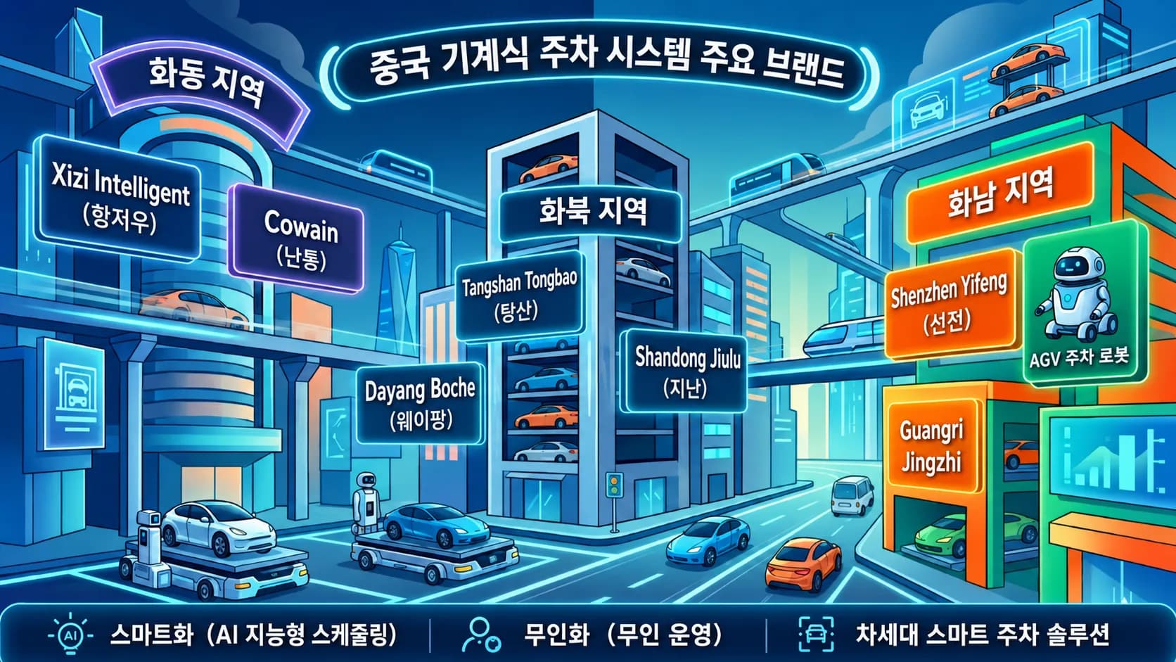중국 기계식 주차 시스템 주요 브랜드 (2026)