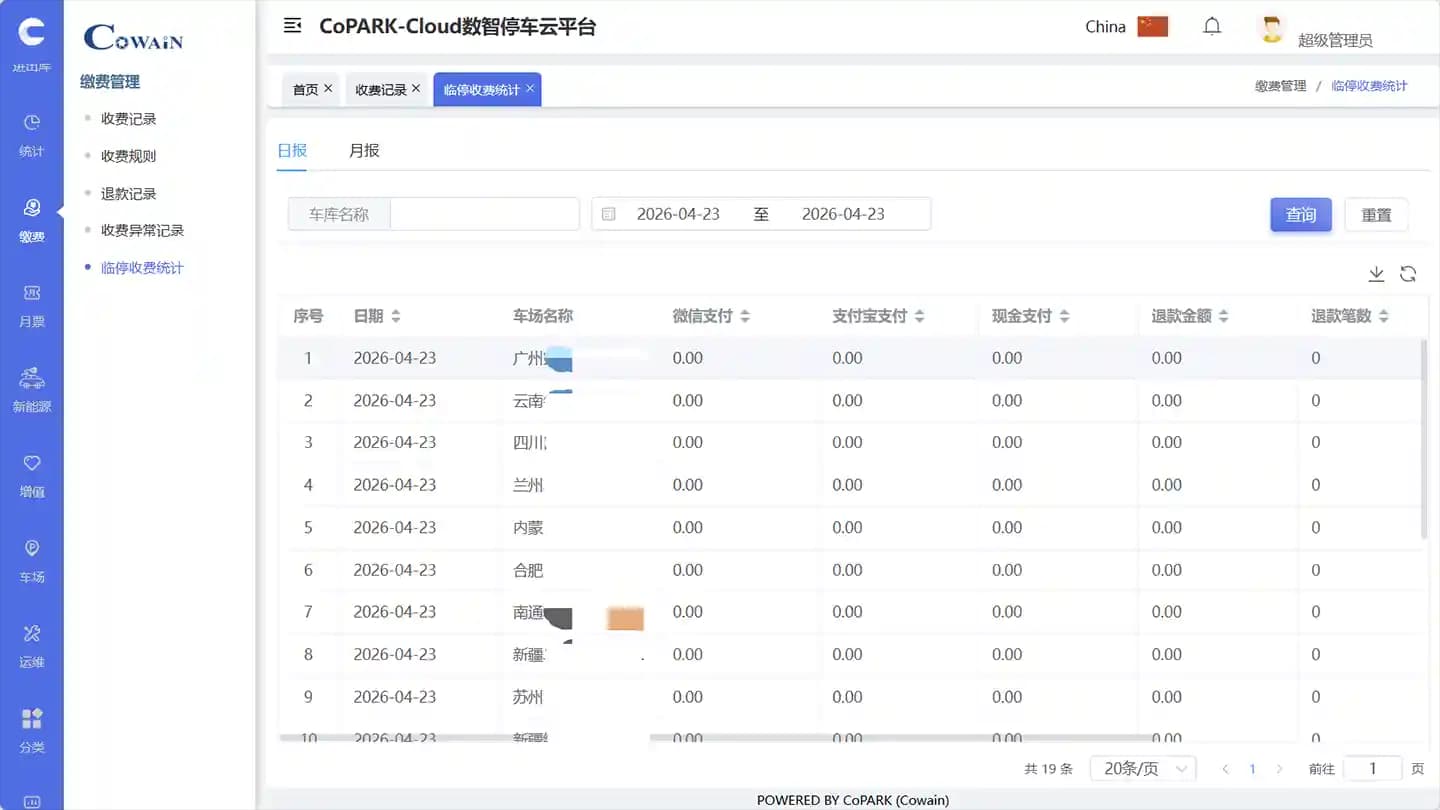 수익 관리 - CoPARK SMART