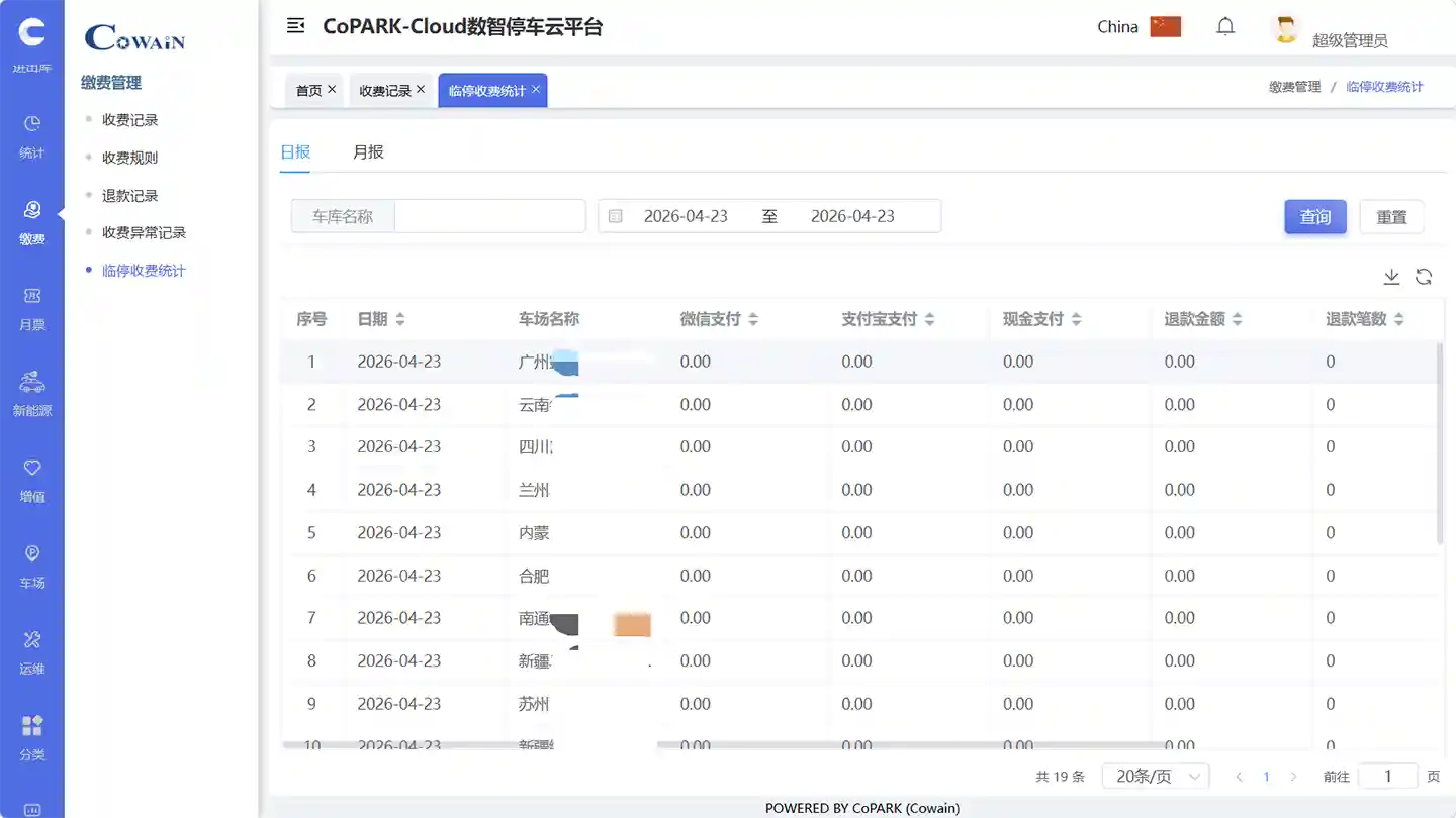 수익 관리 - CoPARK SMART
